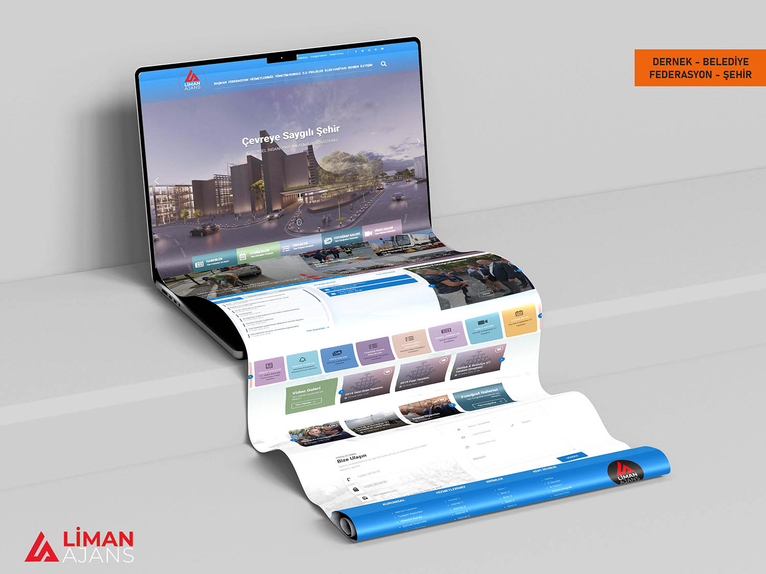 Belediye Dernek Şehir Tanıtım Web Sitesi